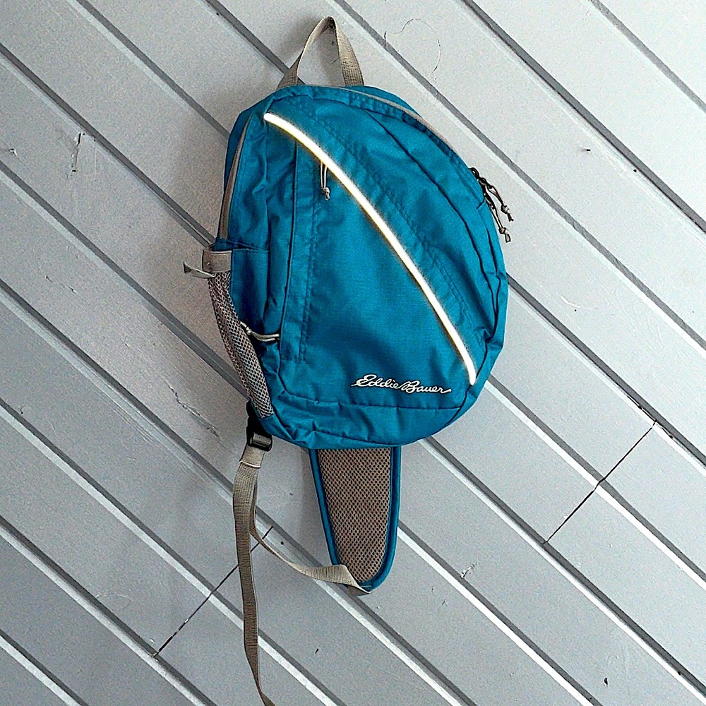 Eddie Bauer Stowaway Mini Turquoise hiking Travel Trail Slingback